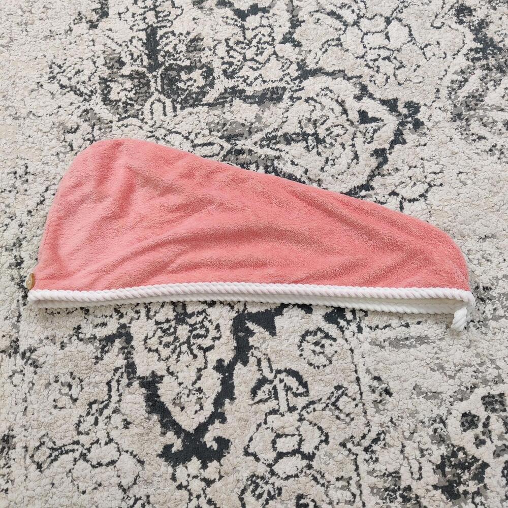 Pink Microfiber Hair Towel Wrap